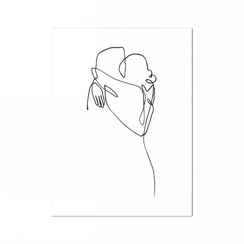 Tableau Minimaliste Couple