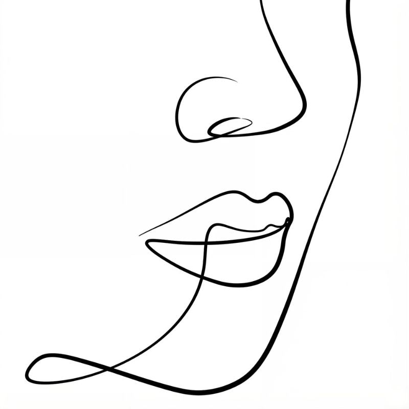 Tableau Minimaliste Femme