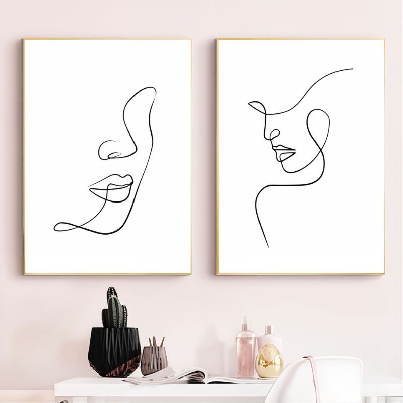 Tableau Minimaliste Femme