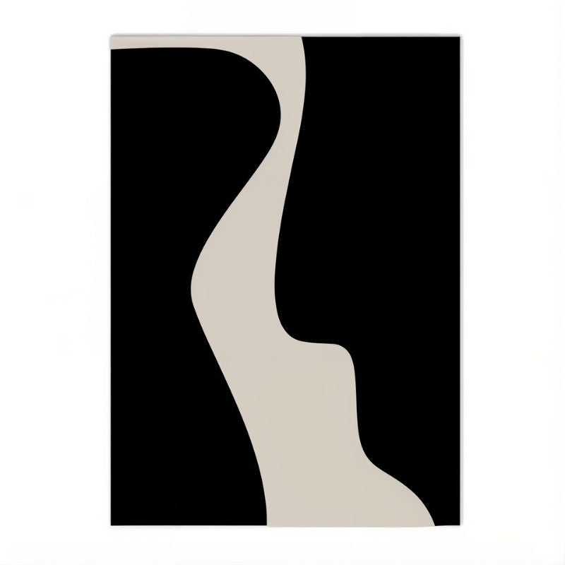 Tableau minimaliste noir