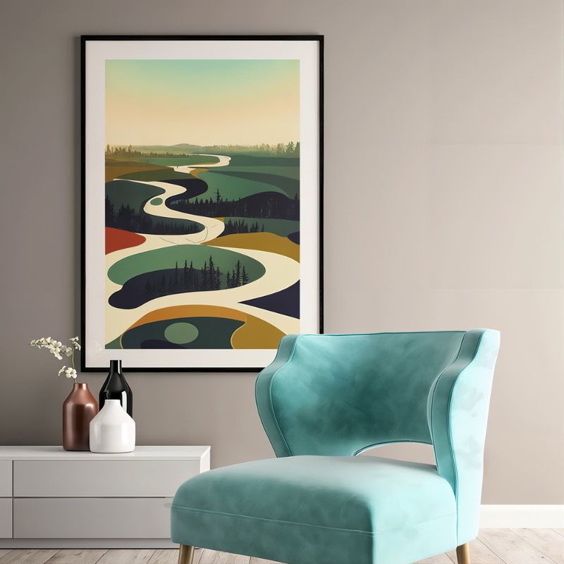 Tableau Minimaliste Paysage