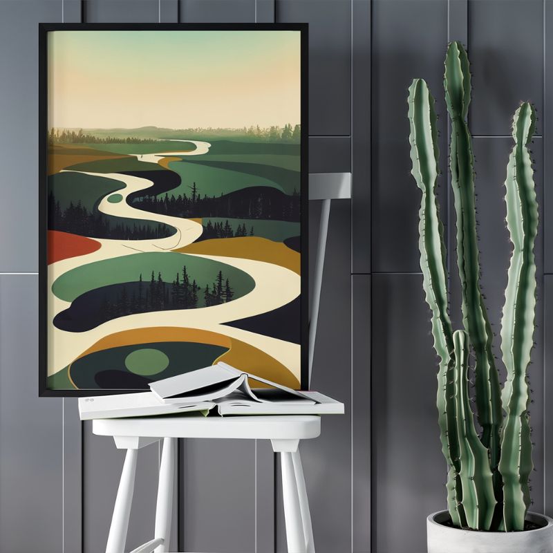 Tableau Minimaliste Paysage