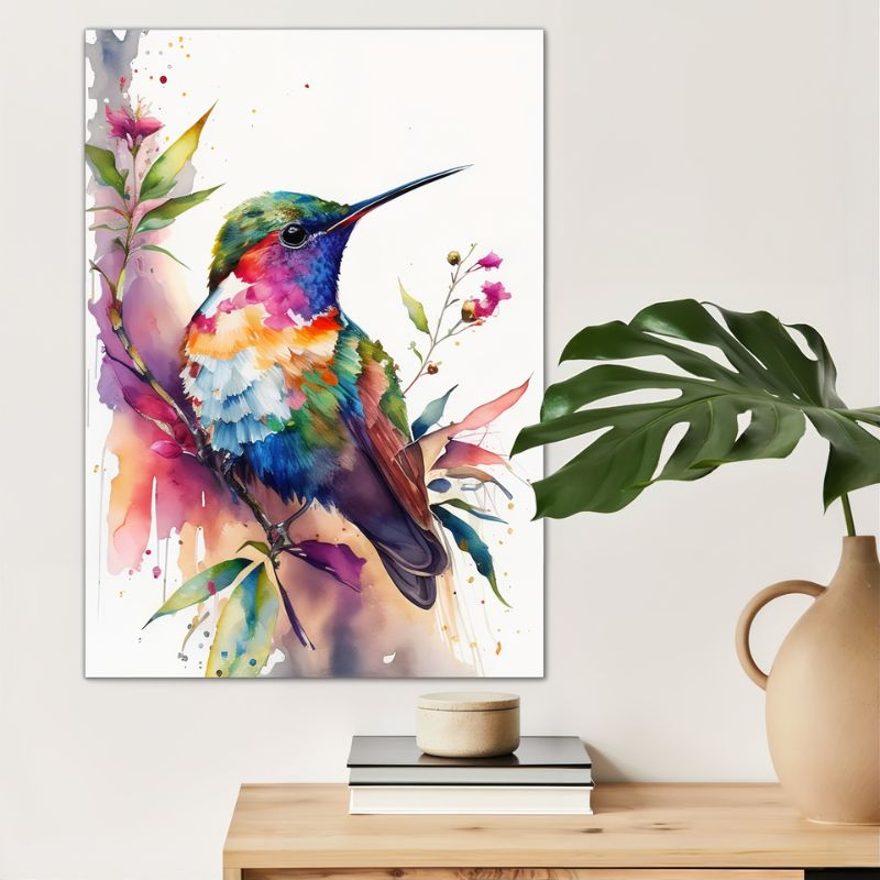 Tableau oiseau coloré