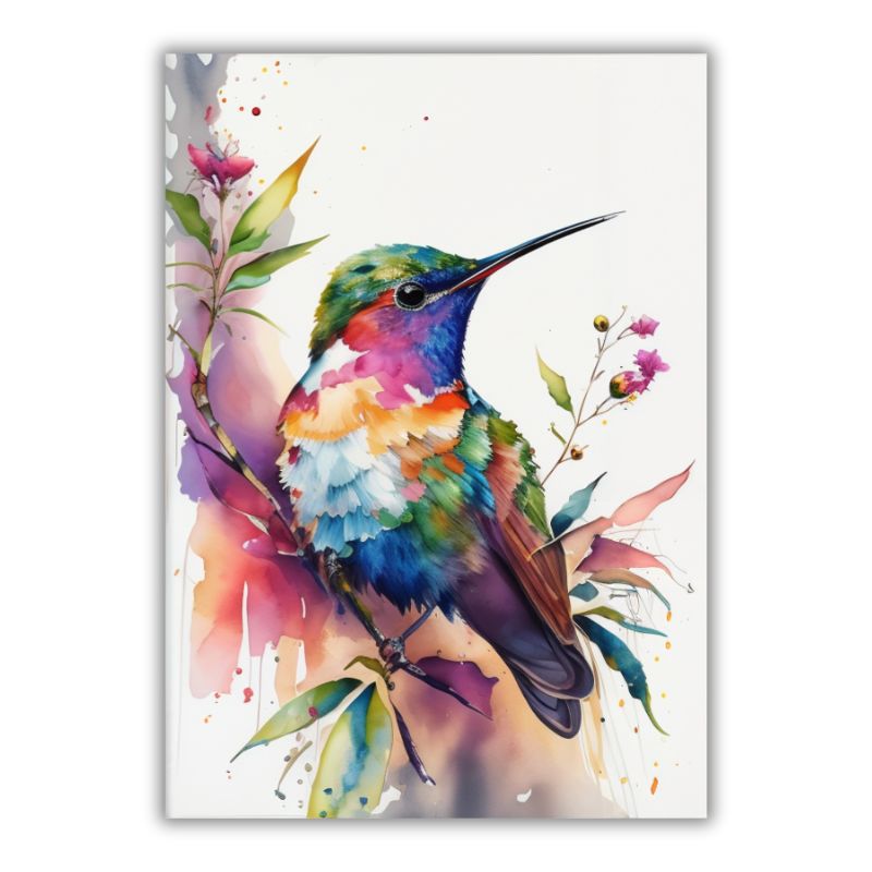 Tableau oiseau coloré