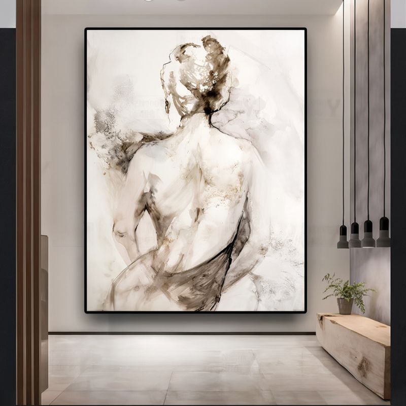 Tableau Peinture Femme de Dos