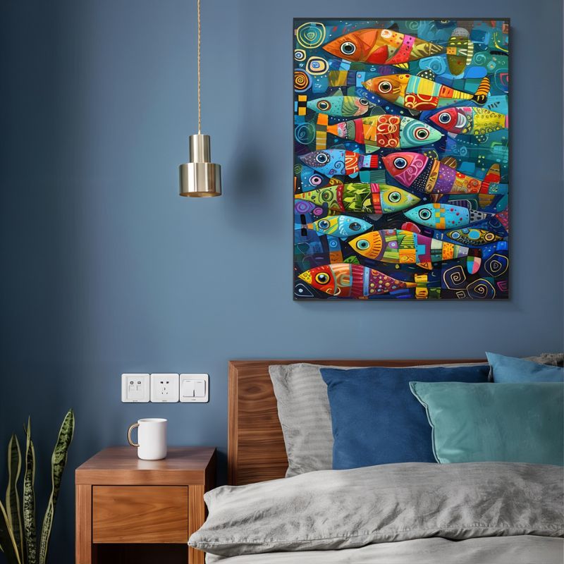 Tableau Poisson Colore deco