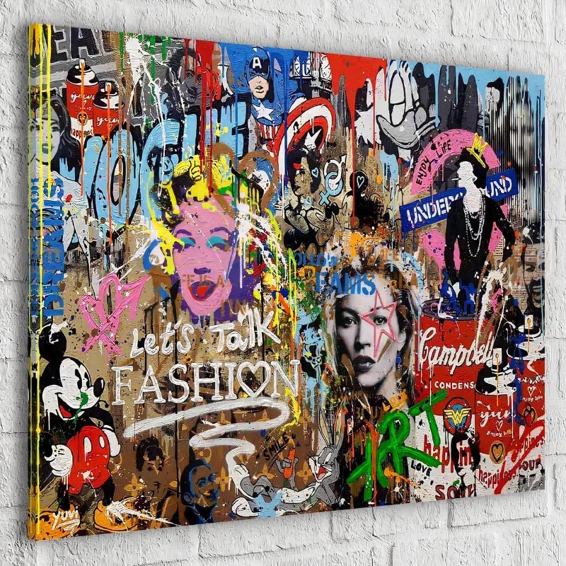 Tableau Pop Art Graffiti toile