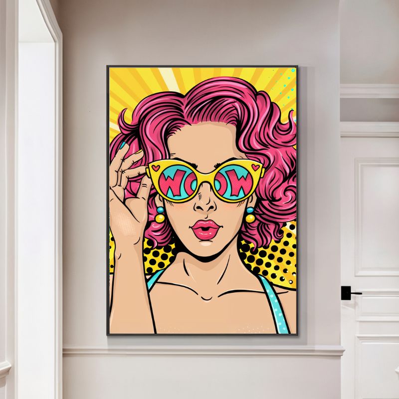 Tableau Visage Femme Pop Art