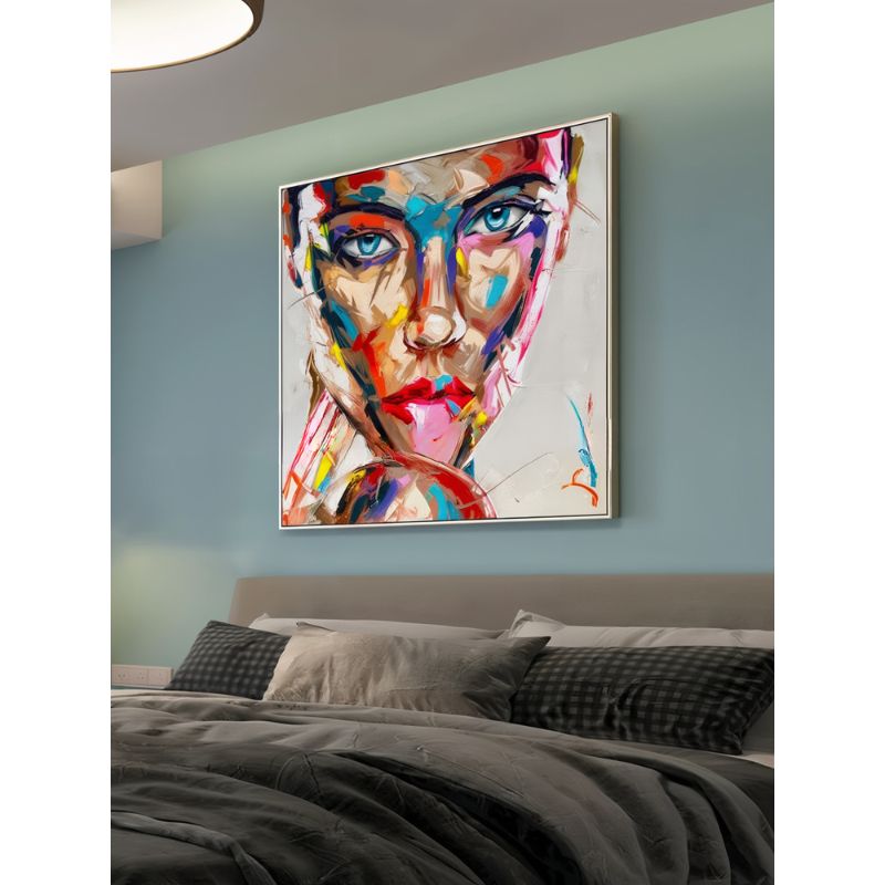 Tableau Visage Femme Coloré