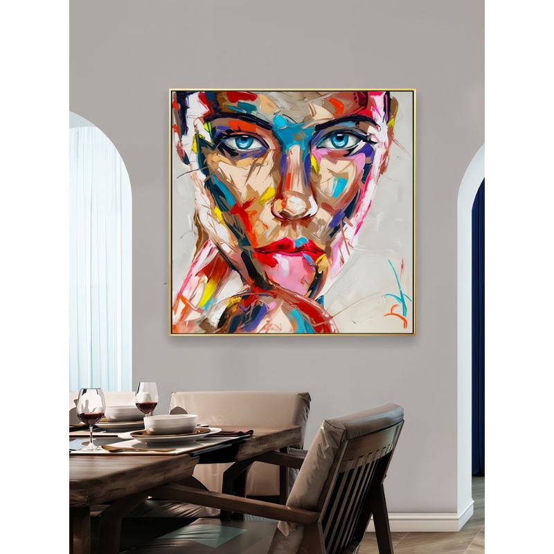 Tableau Visage Femme Coloré