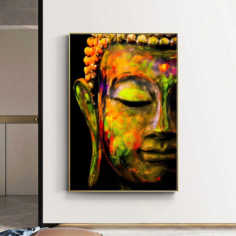 tableau Bouddha Colore toile