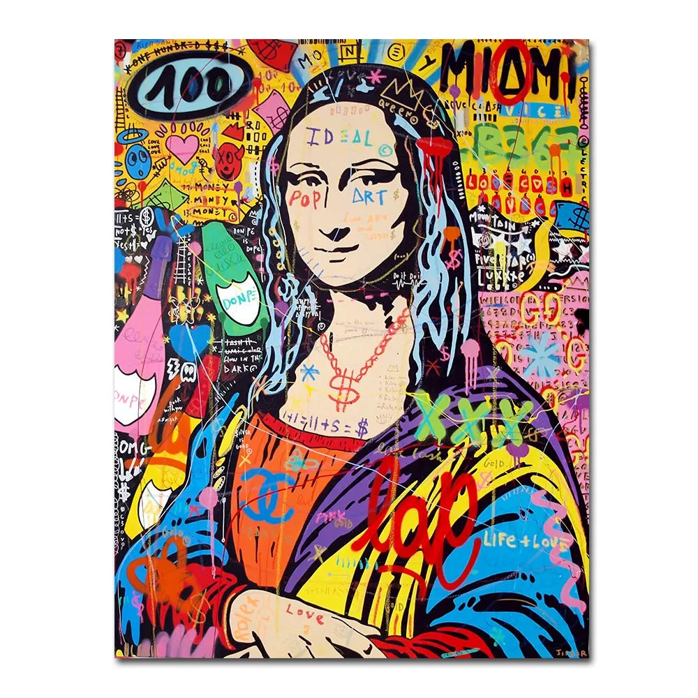 Tableau Mona Lisa Street Art