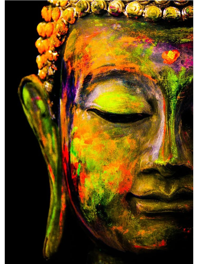 tableau Bouddha Coloré